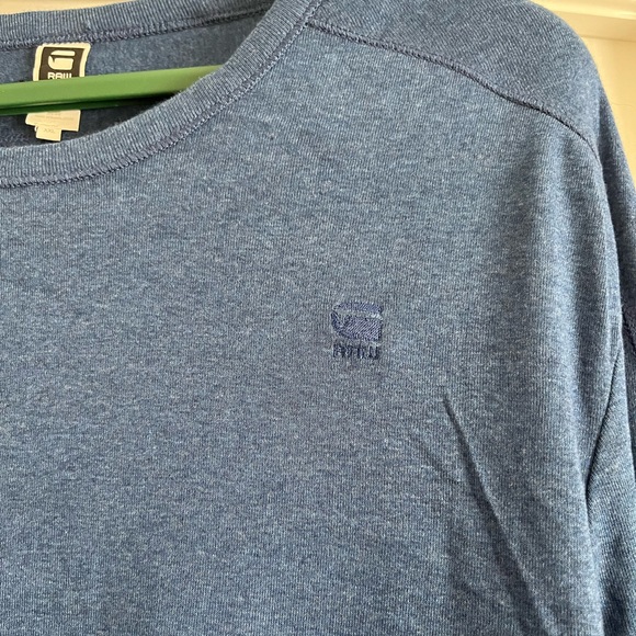 G-Star Long Sleeve Top, Blue, size XXL fits like an XL - Picture 3 of 4
